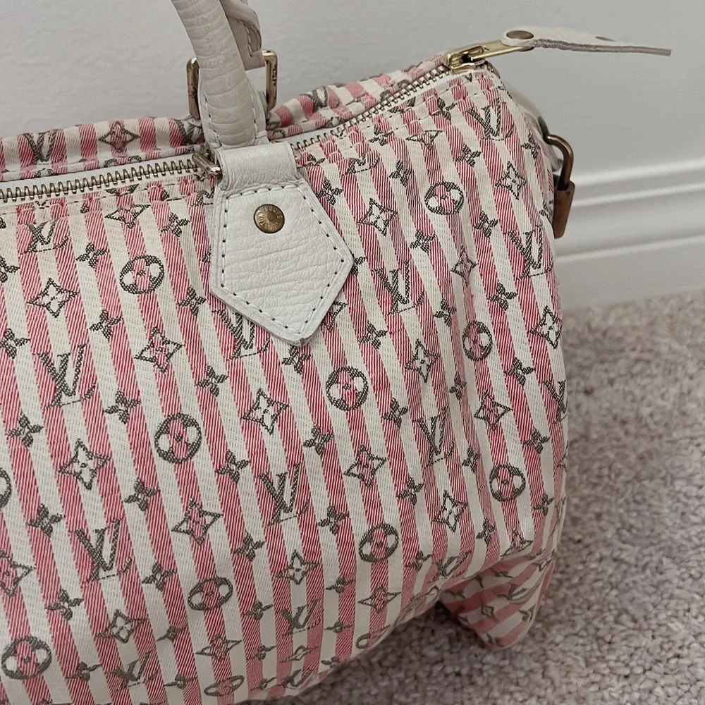 Louis Vuitton Monogram Mini Lin Speedy 30 - Picture 2 of 15